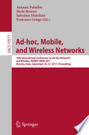Ad-hoc, mobile, and wireless networks /