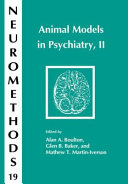 Animal models in psychiatry, II.