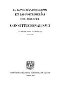 Constitucionalismo : colaboraciones extranjeras /