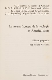 La nueva frontera de la teología en América Latina /