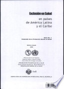 Exclusión en salud : en países de América Latina y el Caribe. --