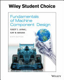Fundamentals of machine component desing /