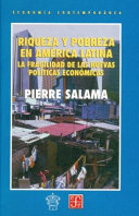 Riqueza y pobreza en América latina  /