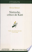 Nietzsche, crítico de Kant /